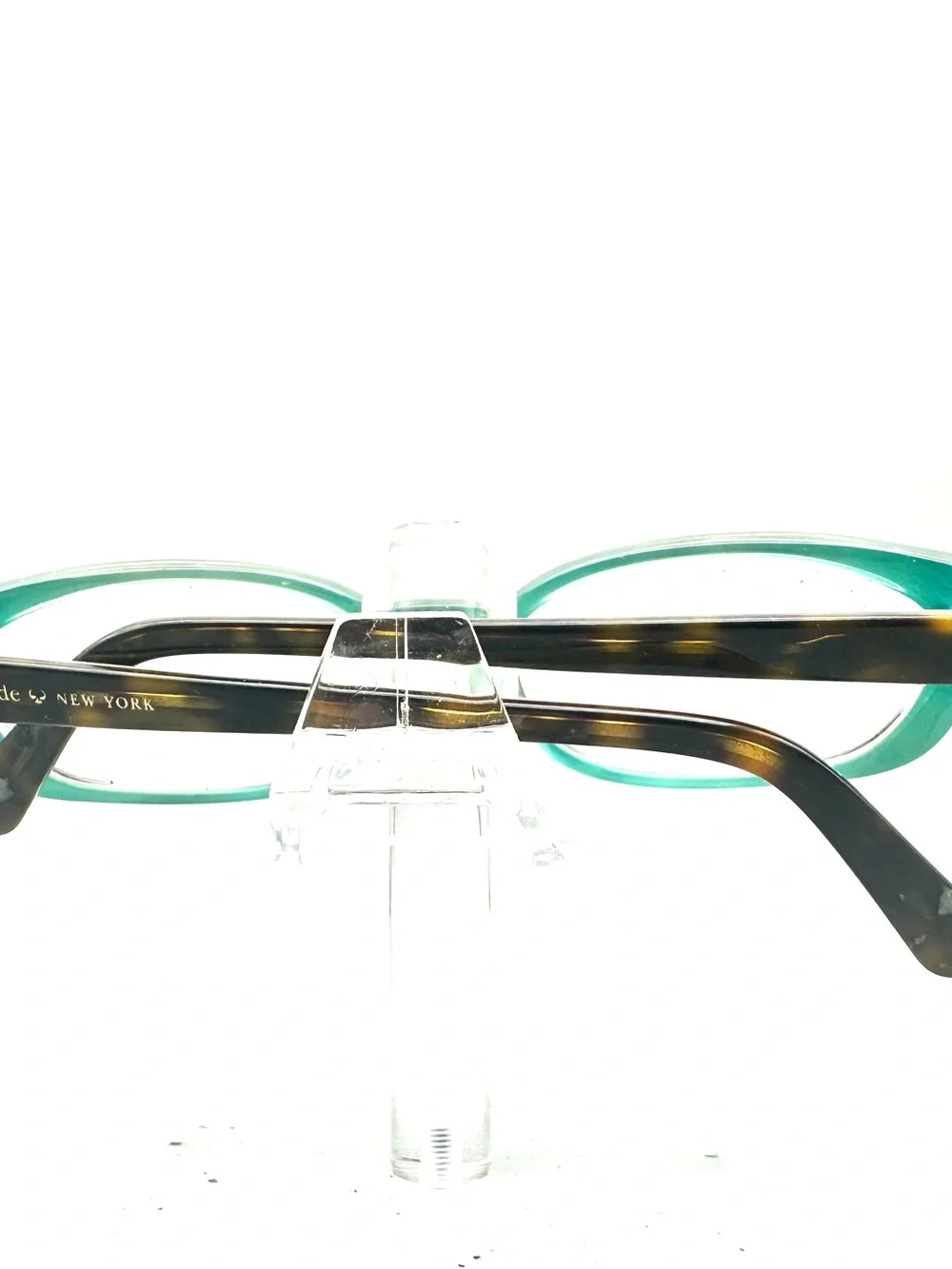 Kate Spade Berget 0JEY Tortoise Teal Polka Dot Rectangular Eyeglasses Frames 135